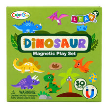 Książeczka Magnetyczna Układanka Puzzle Dinozaury Kolorowe Magnesy 30 el.