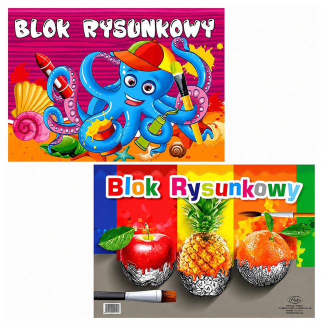 Blok rysunkowy biały A3 19 kartek 80g PROTOS