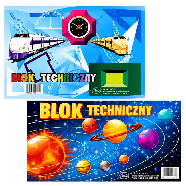 Blok techniczny biały A3 10 kartek 160g PROTOS
