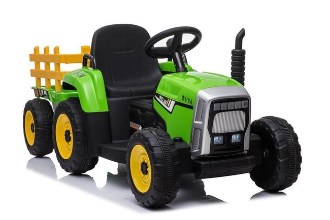 Traktor na Akumulator z Przyczepą XMX611 Pilot Światła LED Zielony