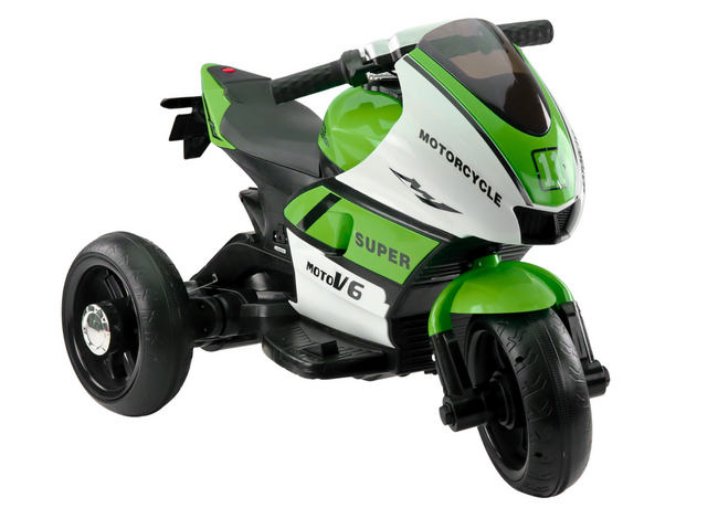 Motorek Trójkołowy Dla Dzieci HT-5188 Światła LED MP3 Zielony