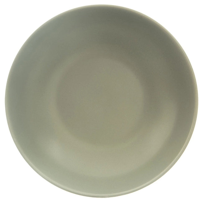 Talerz obiadowy głęboki ceramiczny zielony 20,5 cm