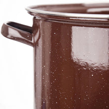 Garnek emaliowany brązowy BROWN 36 cm, 15 l