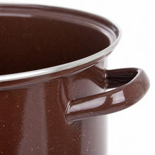 Garnek emaliowany brązowy BROWN 36 cm, 15 l