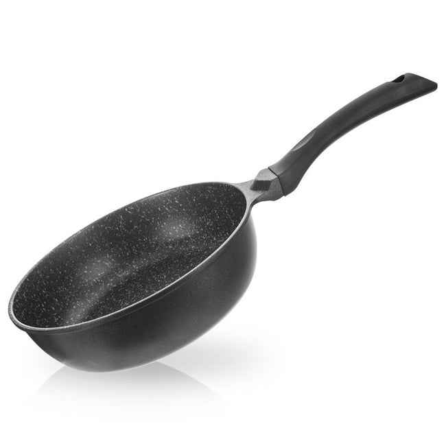 Patelnia granitowa głęboka wysoka GRANDE 24 cm