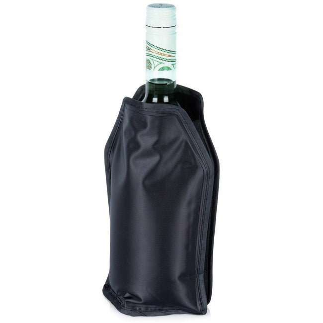 Pokrowiec chłodzący na butelkę czarny 22 cm