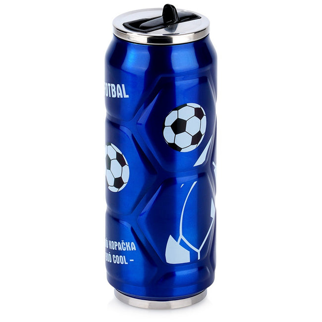 Kubek termiczny puszka piłka niebieski 500 ml