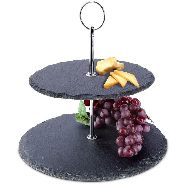 Patera kamienna 2-piętrowa 23 cm