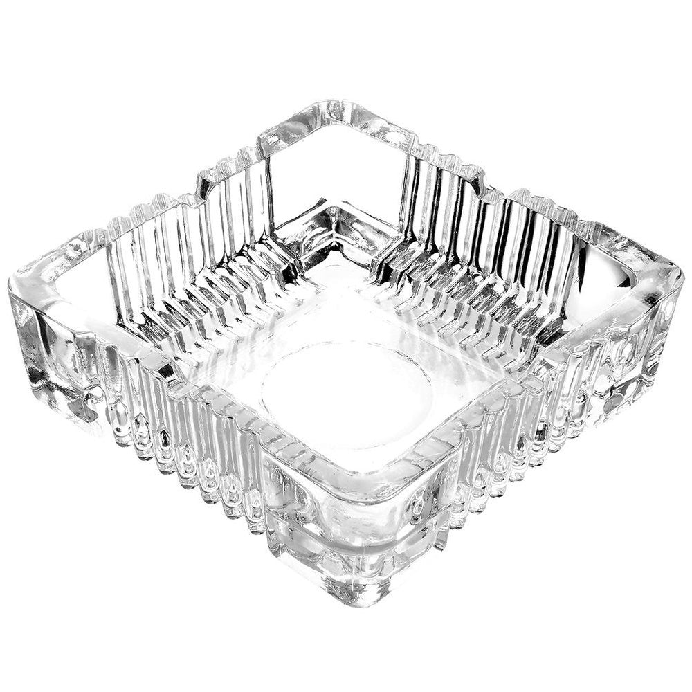 Popielniczka szklana kwadratowa 10,5x10,5x3,5 cm