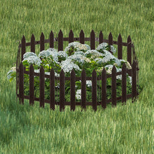 Płotek ogrodowy brązowy 30x30 cm 10 szt. Vilde 351005-B - zdjęcie 5